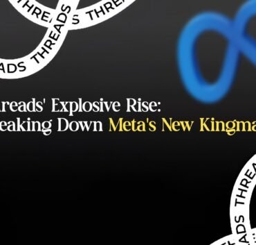 Threads’ Explosive Rise – Breaking Down Meta’s New Kingmaker banner with Meta logo and Threads design elements.