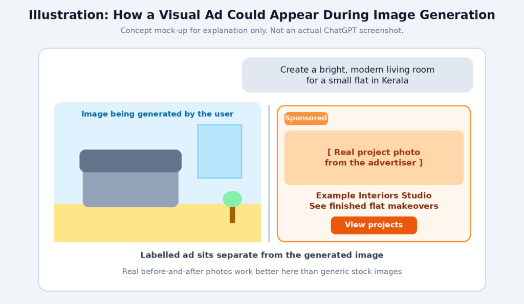 chatgpt visual ad example illustration